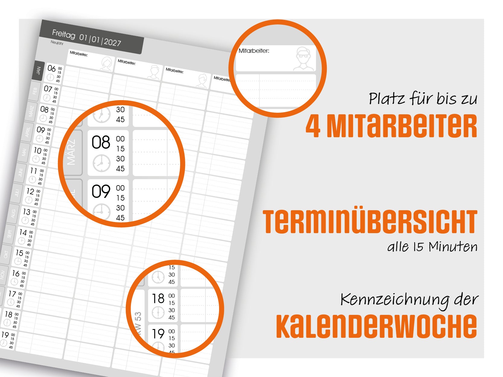 Terminplaner Kosmetik 2027 – DIN-A4-Tagesplaner für Kosmetikstudios