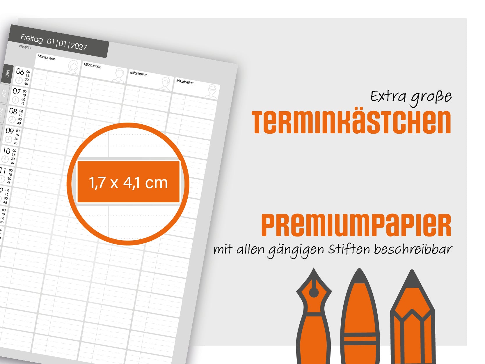 Terminplaner Kosmetik 2027 – DIN-A4-Tagesplaner für Kosmetikstudios