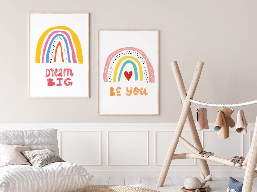 Poster - Regenbogen "Be you"