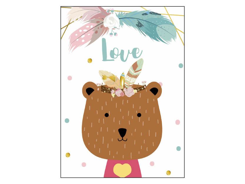 Poster - Bär "Love"