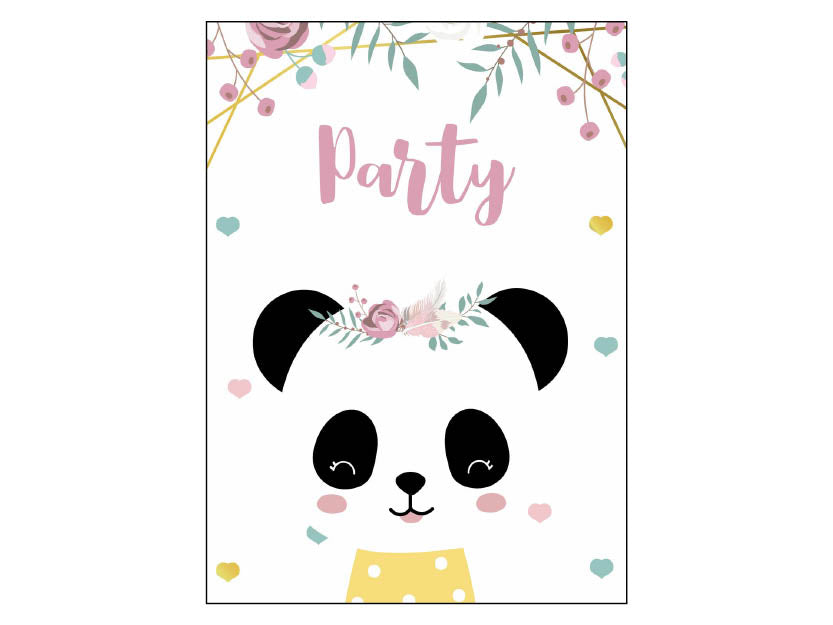 Poster - Panda "Party"