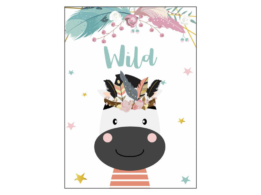 Poster - Zebra "Wild"