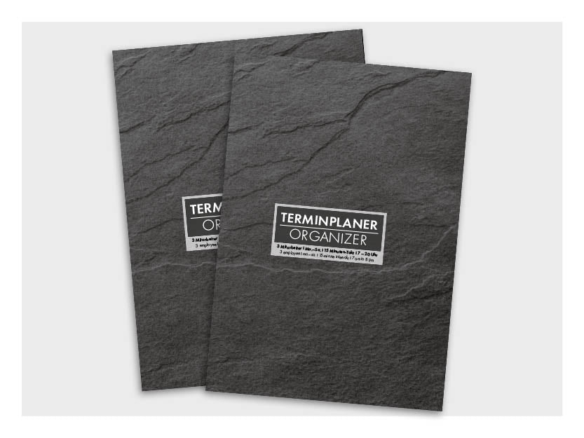 Terminplaner Grau für 3 Mitarbeiter