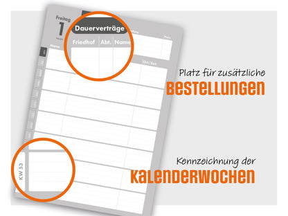 Floristikplaner 2027 – Terminplaner für Floristen und Blumenläden