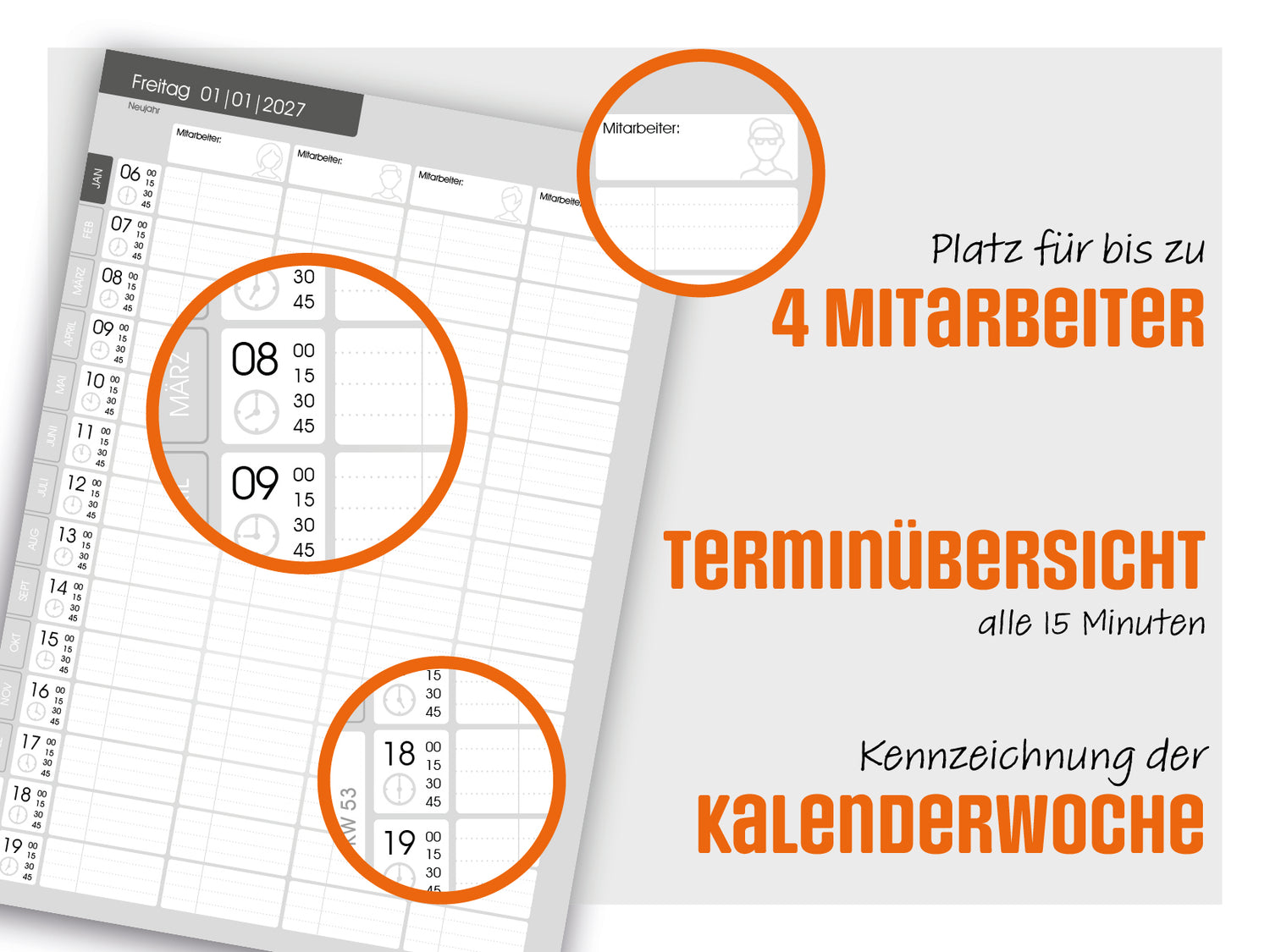 Terminplaner Kosmetik 2027 – DIN-A4-Tagesplaner für Kosmetikstudios