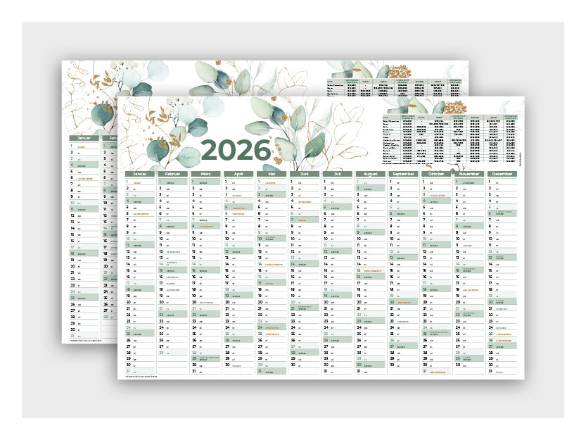 Wandplaner Kosmetik 2026