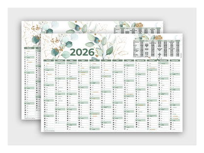 Wandplaner Kosmetik 2026