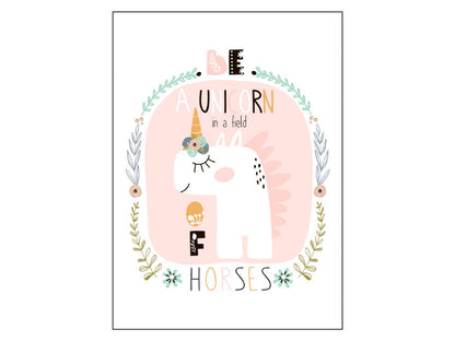 Poster - Sei ein Einhorn