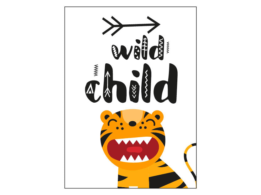 Poster - Tiger "wild child"