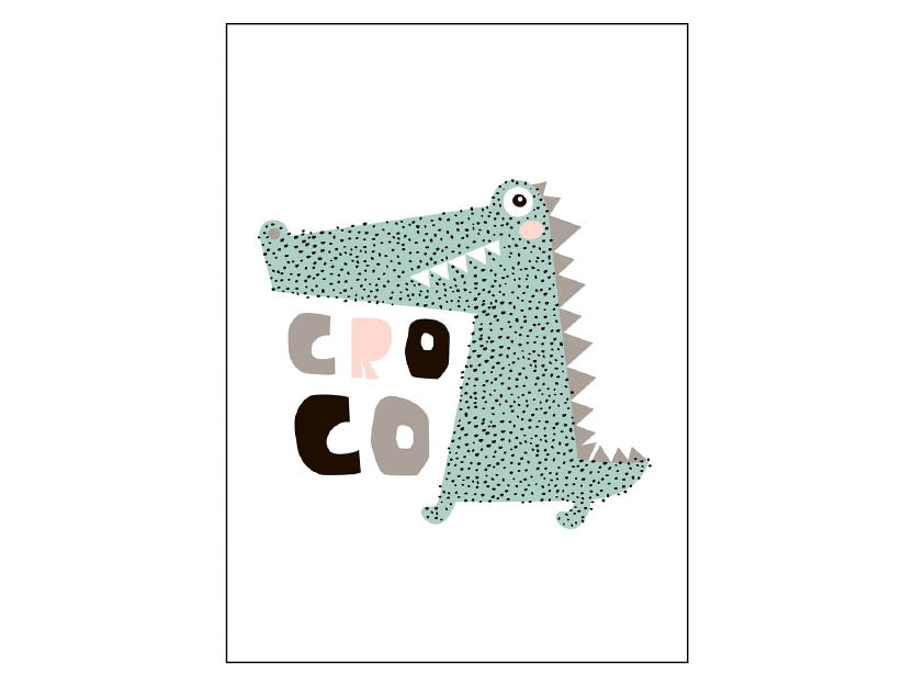 Poster - Krokodil "Croco"